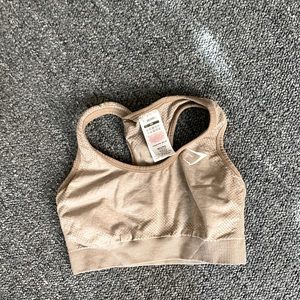 Gymshark tan sports bra
